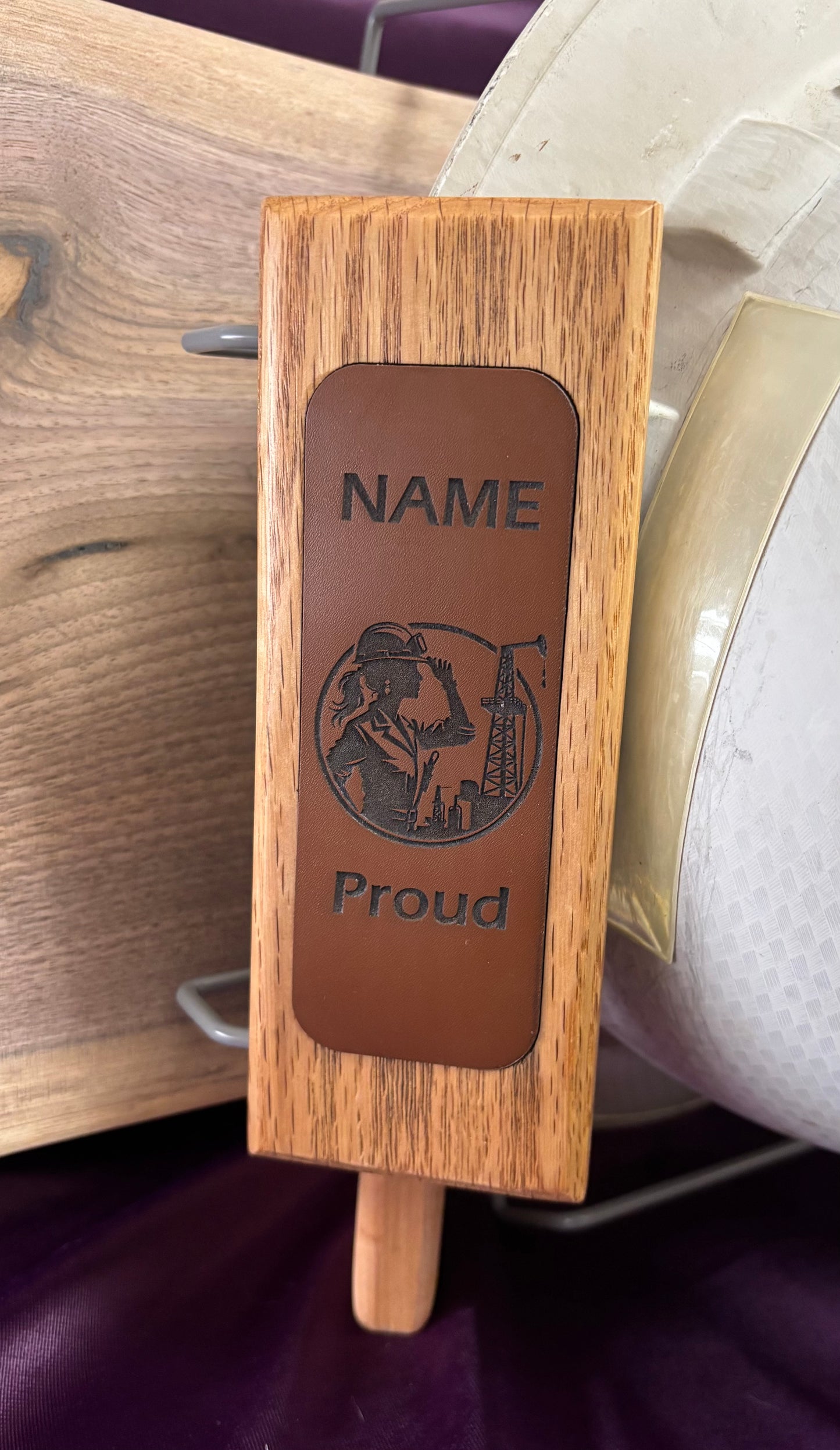 Custom Vehicle Hard Hat Holder