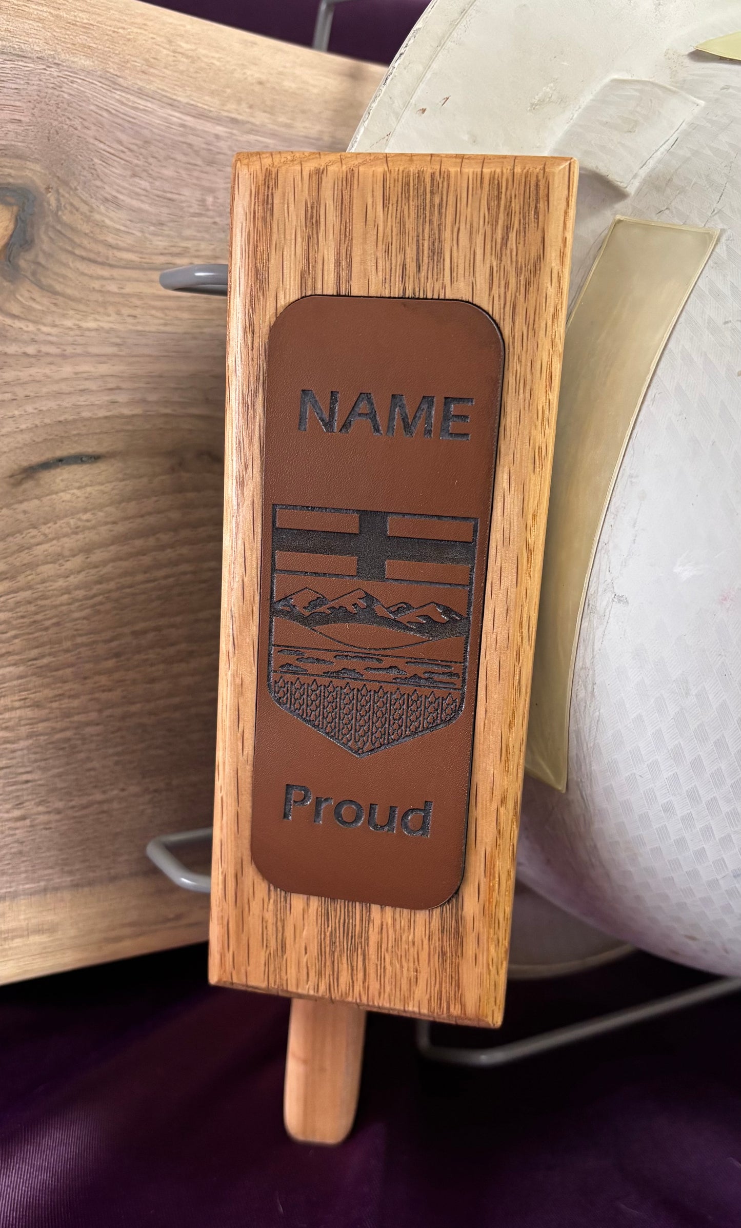 Custom Vehicle Hard Hat Holder